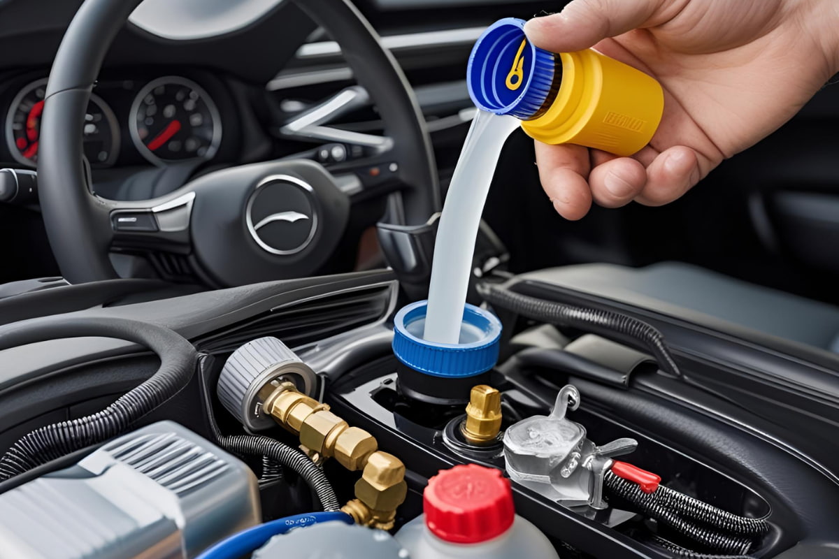 Wie füllt man Autoklimaanlagengas nach?