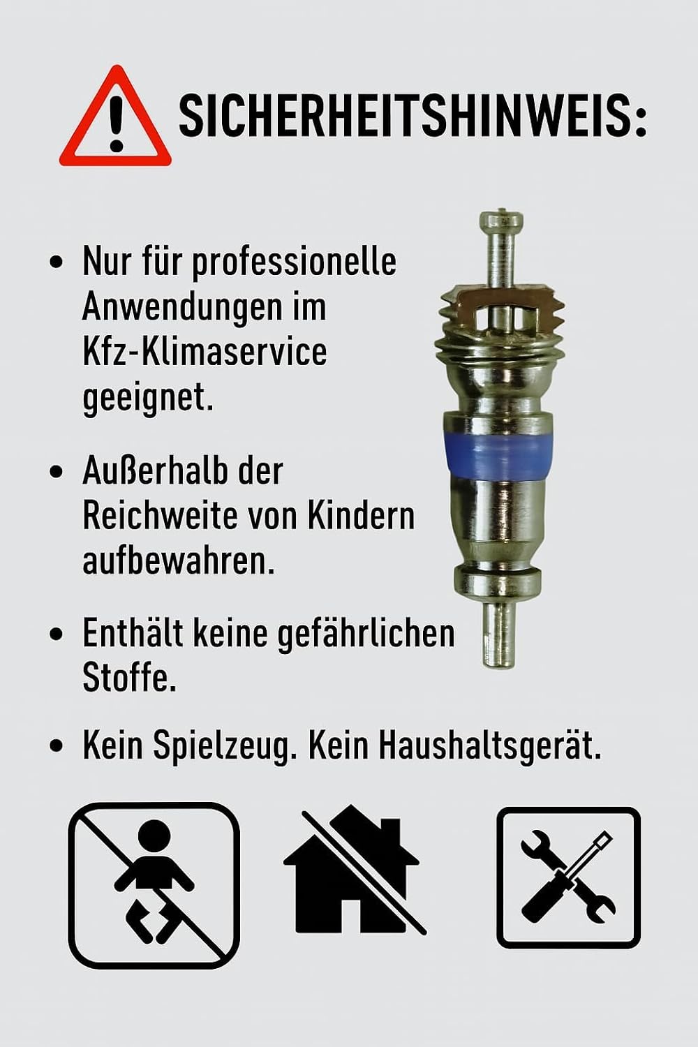 Ventileinsatz für R134a – 20 Stück – Spezial-Ventilnadel für Kältemittel