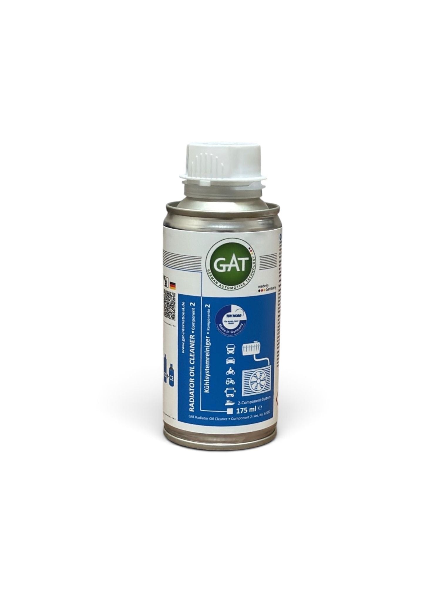 GAT Radiator Oil Cleaner C2 175 ml – Kühlsystemreiniger gegen Öl im Kühlkreislauf | Kühler- & Motorspülung | Made in German