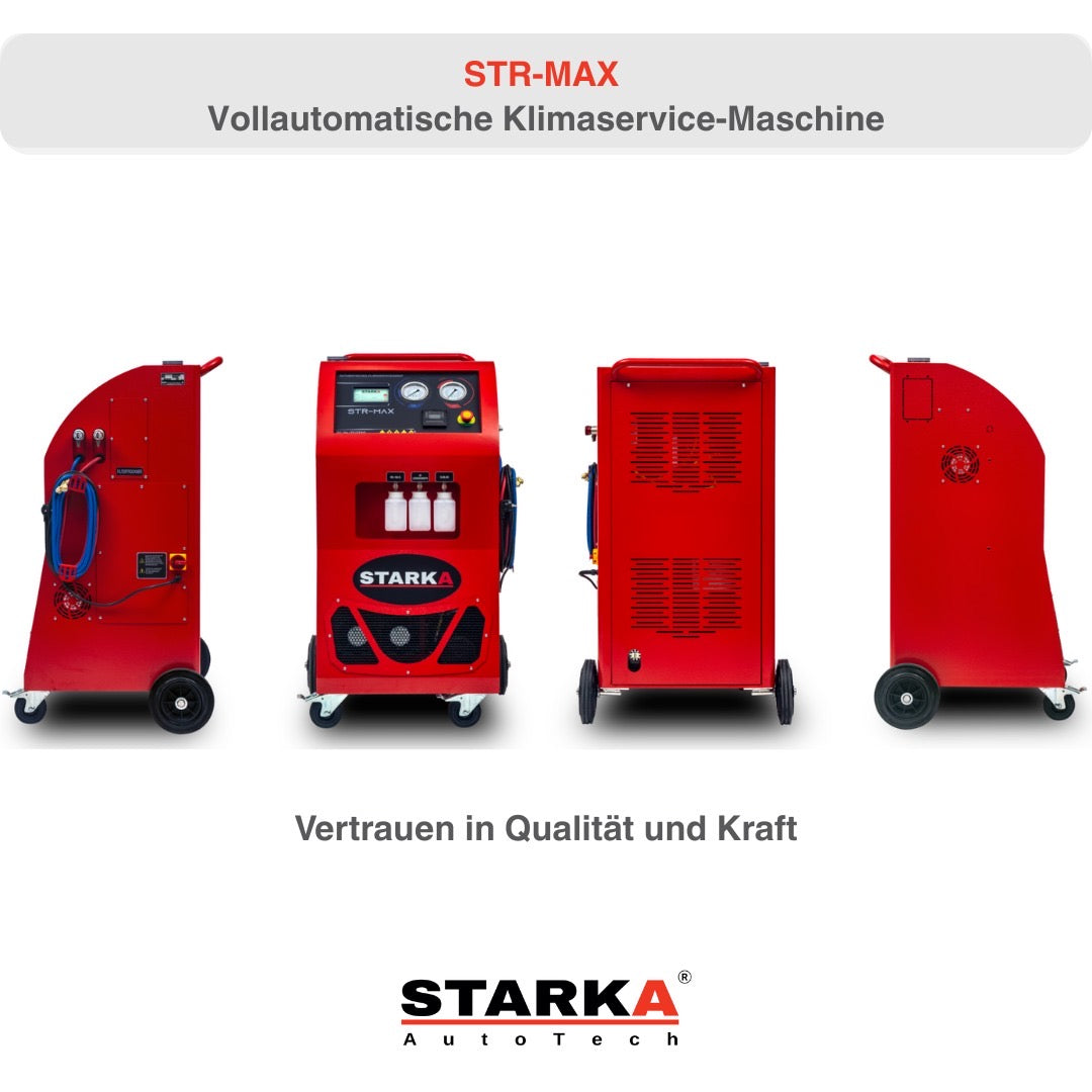 R134a Vollautomatisches Klimaservicegerät STR MAX – 25 kg Kältemitteltank