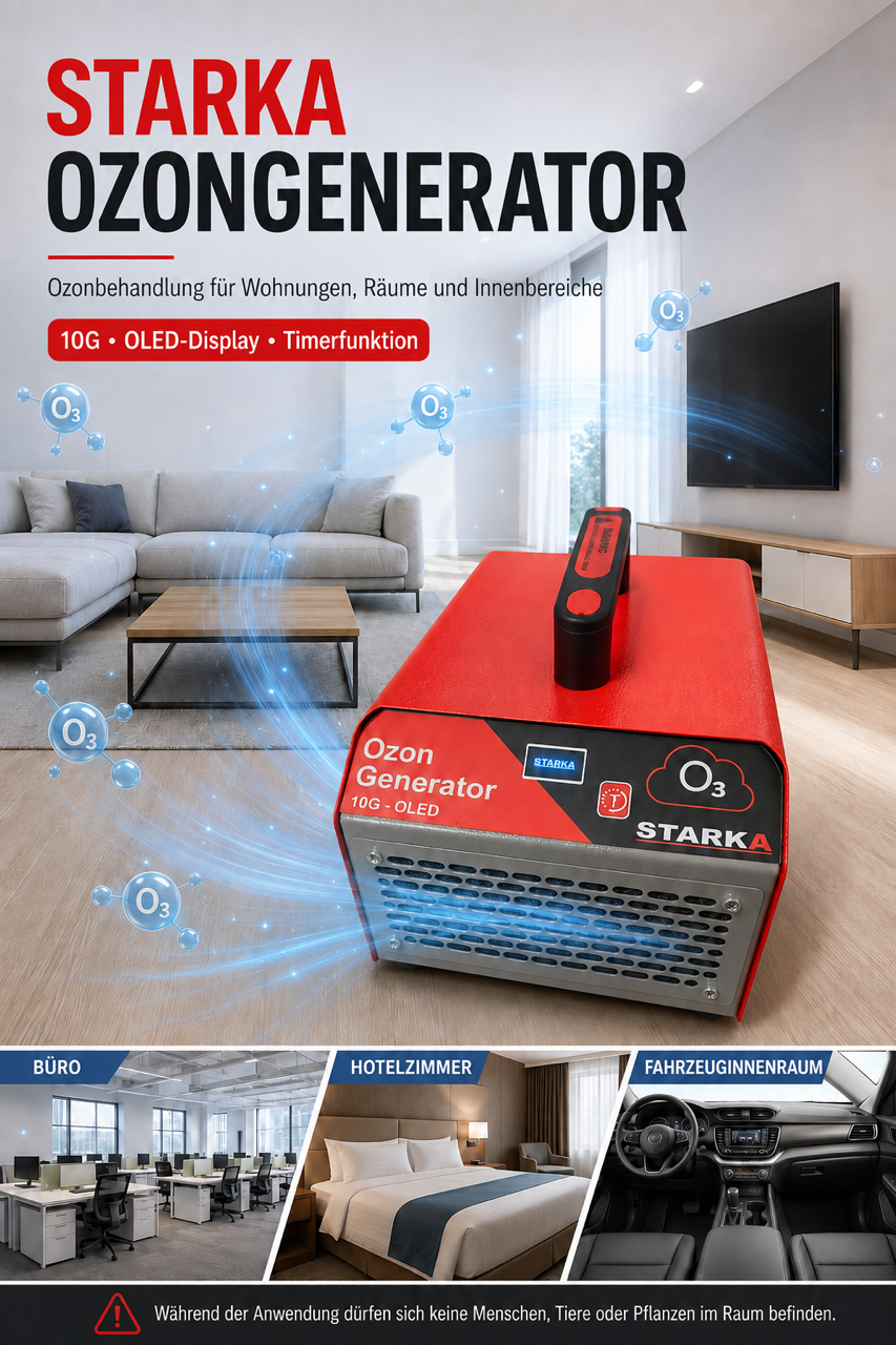 STARKA Ozongenerator 10G OLED für Fahrzeuginnenräume