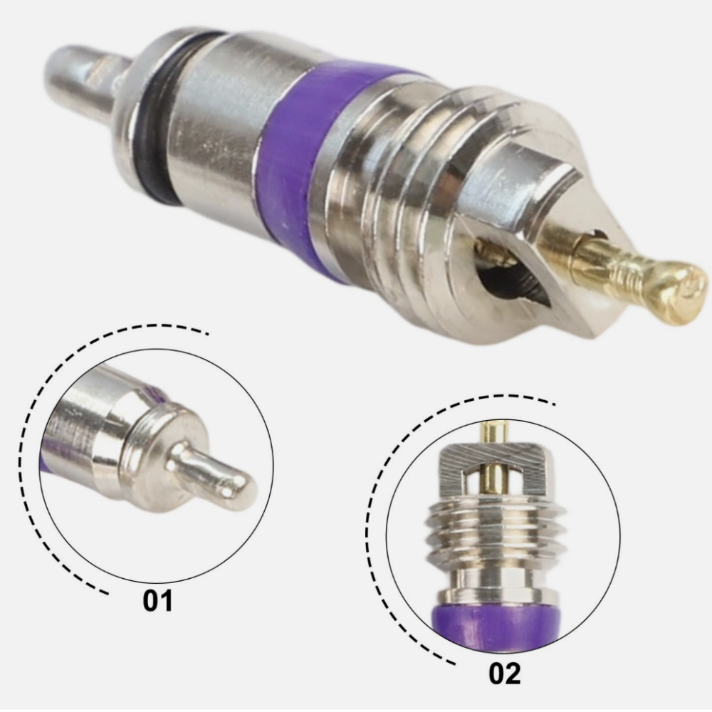10x Ventileinsatz M8 x 10 für R134a Klimaanlagenventile