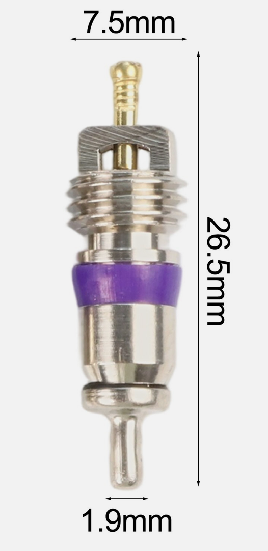 10x Ventileinsatz M8 x 10 für R134a Klimaanlagenventile