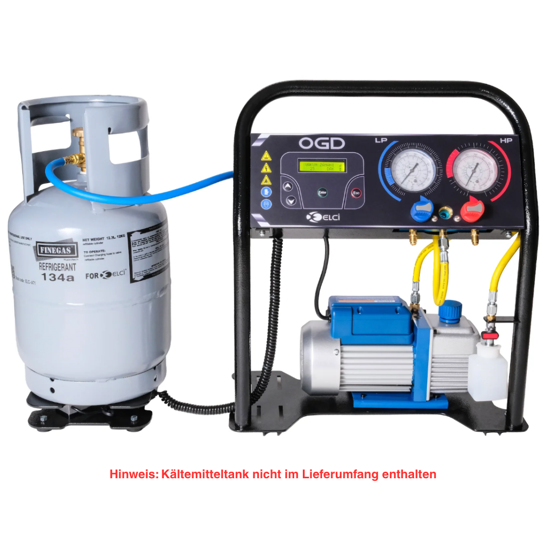 Draagbaar automatisch koudemiddelstation voor airconditioning R134A, R1234yf, R404,R407 R513
