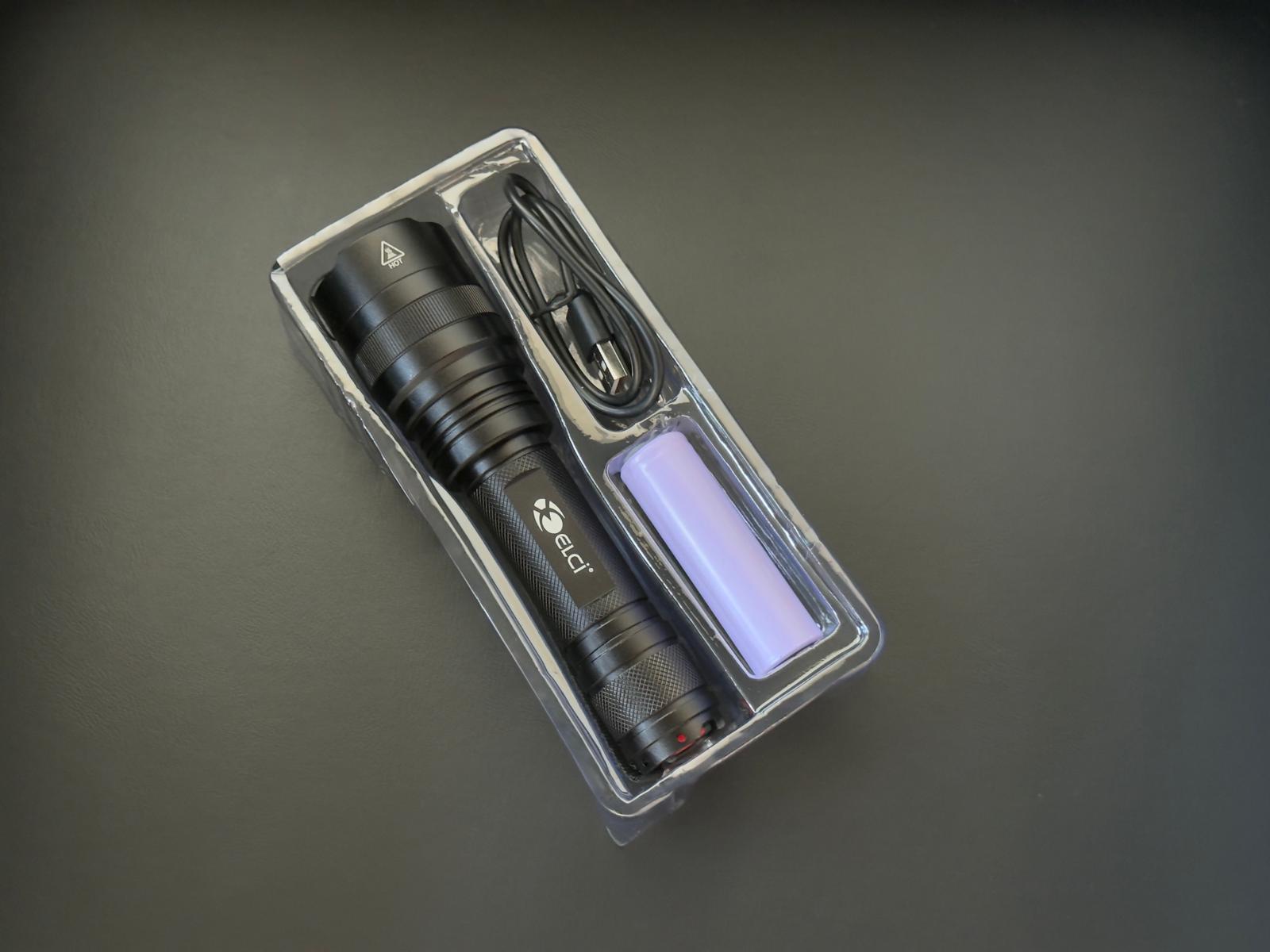 UV-zaklamp 12W – 365 nm Professionele UV-lamp, oplaadbaar, IP44 Waterdicht, Lekdetectie & Fluorescentie-inspectie