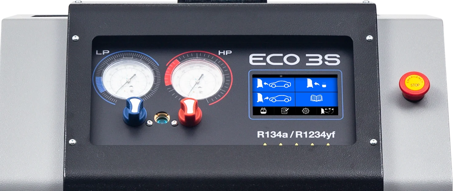 R134a Vollautomatisches Klimaservicegerät STR ECO 3S – 15 kg Kältemitteltank