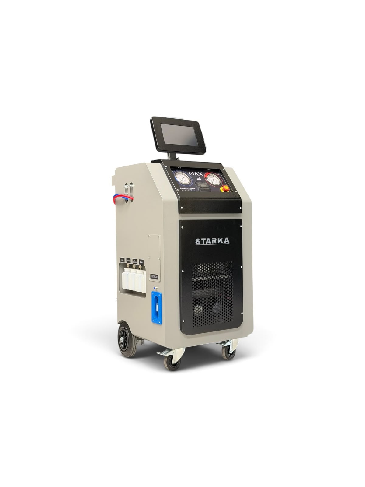 STARKA MAX 3 PRO FULL MULTI  Vollautomatisches R134a-Klimaservicegerät mit Kältemittelanalyse, Hybridfunktion und MULTI-Befüllsystem