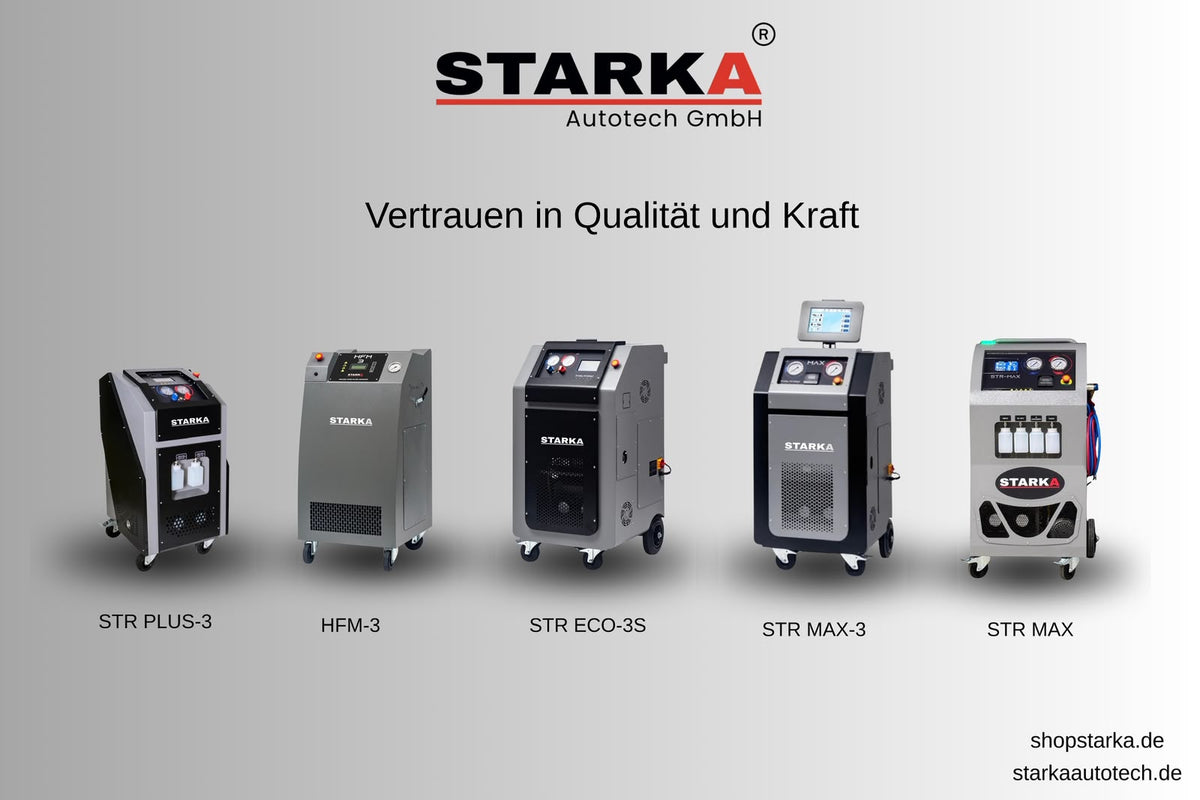 STARKA Klimaservicegeräte für jede Werkstatt