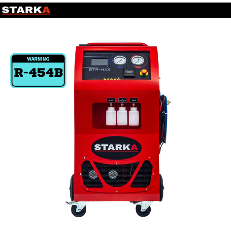 STR-MAX 454B  Klimaservicegerät – Vollautomatische Füll- und Absaugstation mit 25 kg Tank, geeignet für Transporter und Nutzfahrzeuge (z. B. Iveco)